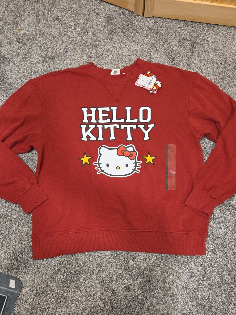 Hello Kitty Red Graphic Sweatshirt Size M NWT